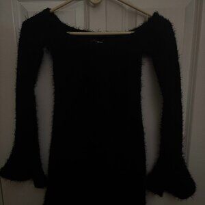 Fashion Nova Off Shoulder Sweater Mini Dress